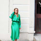 Satin Midi Set - Green