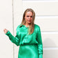 Satin Midi Set - Green