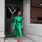 Satin Midi Set - Green