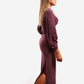 Bodycon Dress - Purple